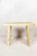 Vintage Rustic Square Elm Wood Stool - 134