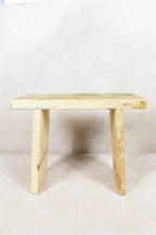 Vintage Rustic Square Elm Wood Stool - 134