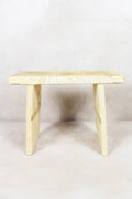 Vintage Rustic Square Elm Wood Stool - 135
