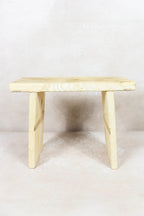 Vintage Rustic Square Elm Wood Stool - 135