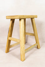 Vintage Rustic Stool - Elm wood - 137