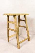 Vintage Rustic Stool - Elm wood - 138