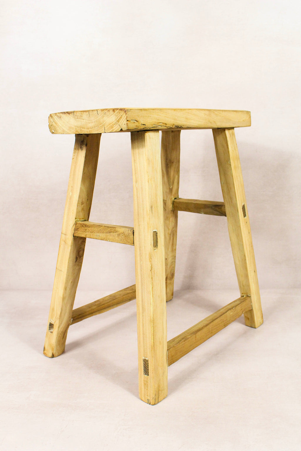 Vintage Rustic Stool - Elm wood - 139