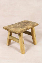 Vintage Rustic Stool - Elm wood - Small - 145