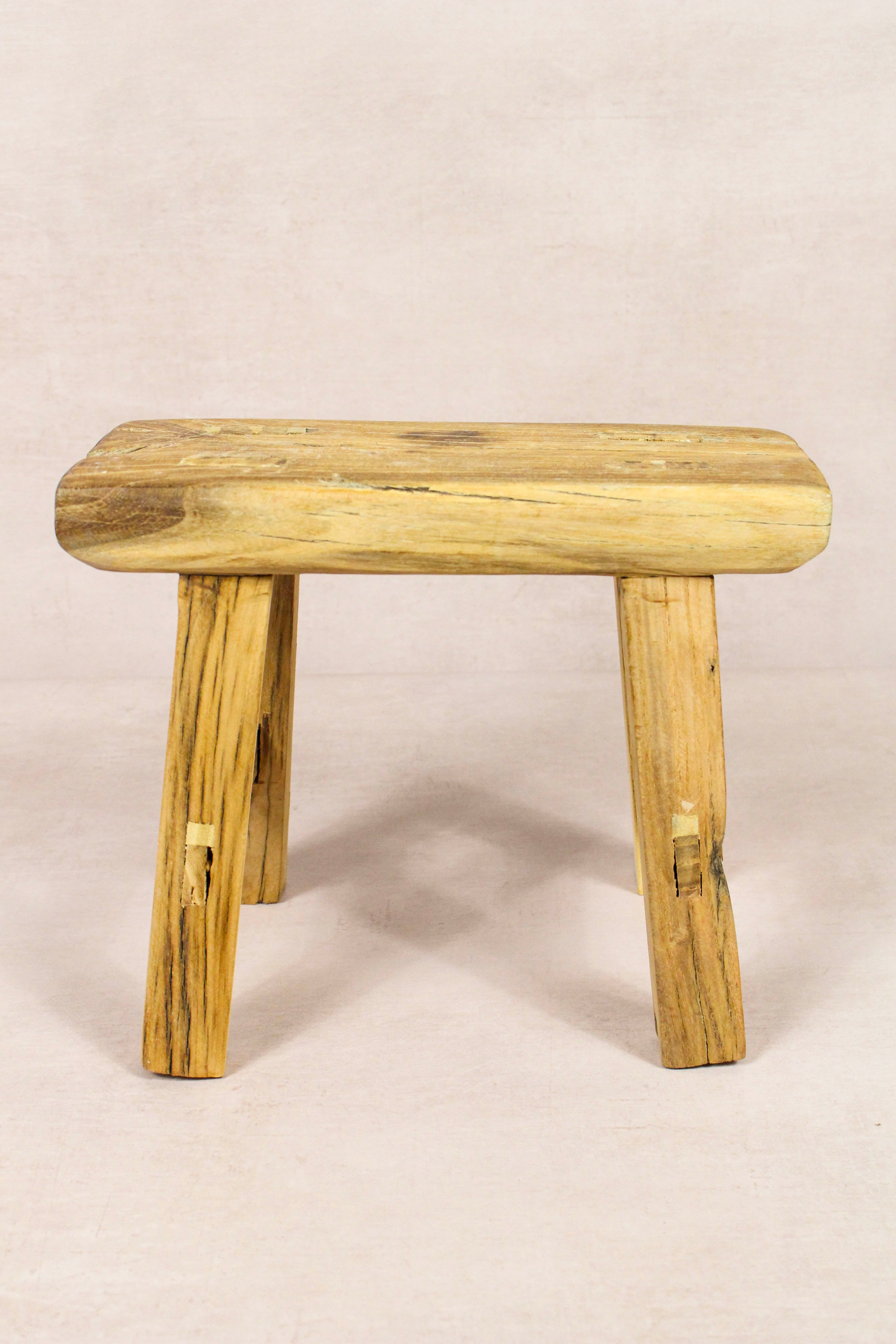 Vintage Rustic Stool - Elm wood - Small - 146