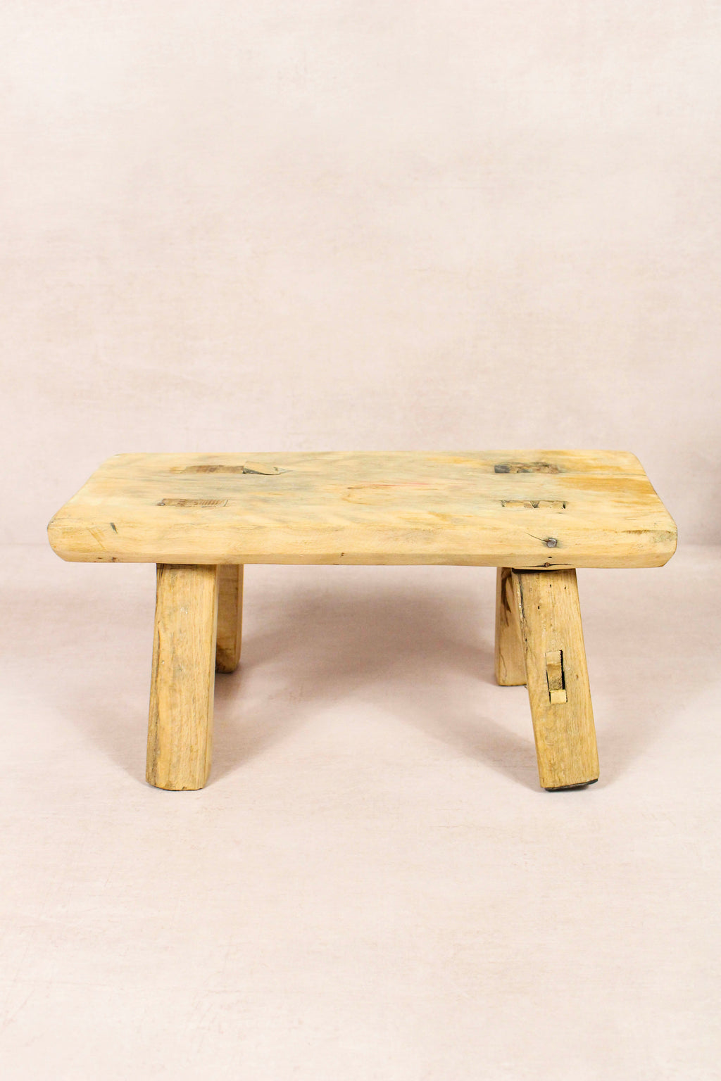 Vintage Rustic Stool - Elm wood - Small - 148
