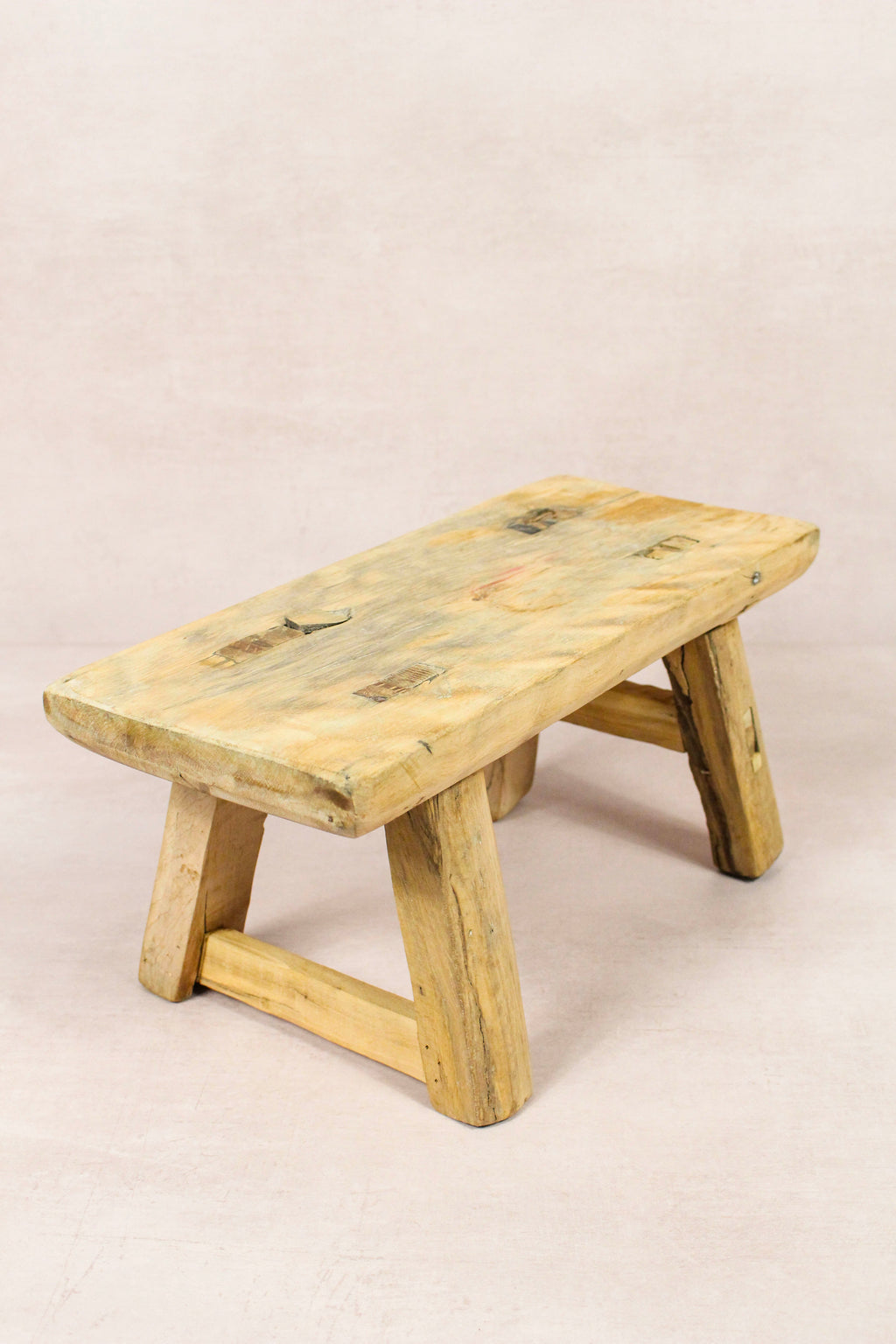 Vintage Rustic Stool - Elm wood - Small - 148