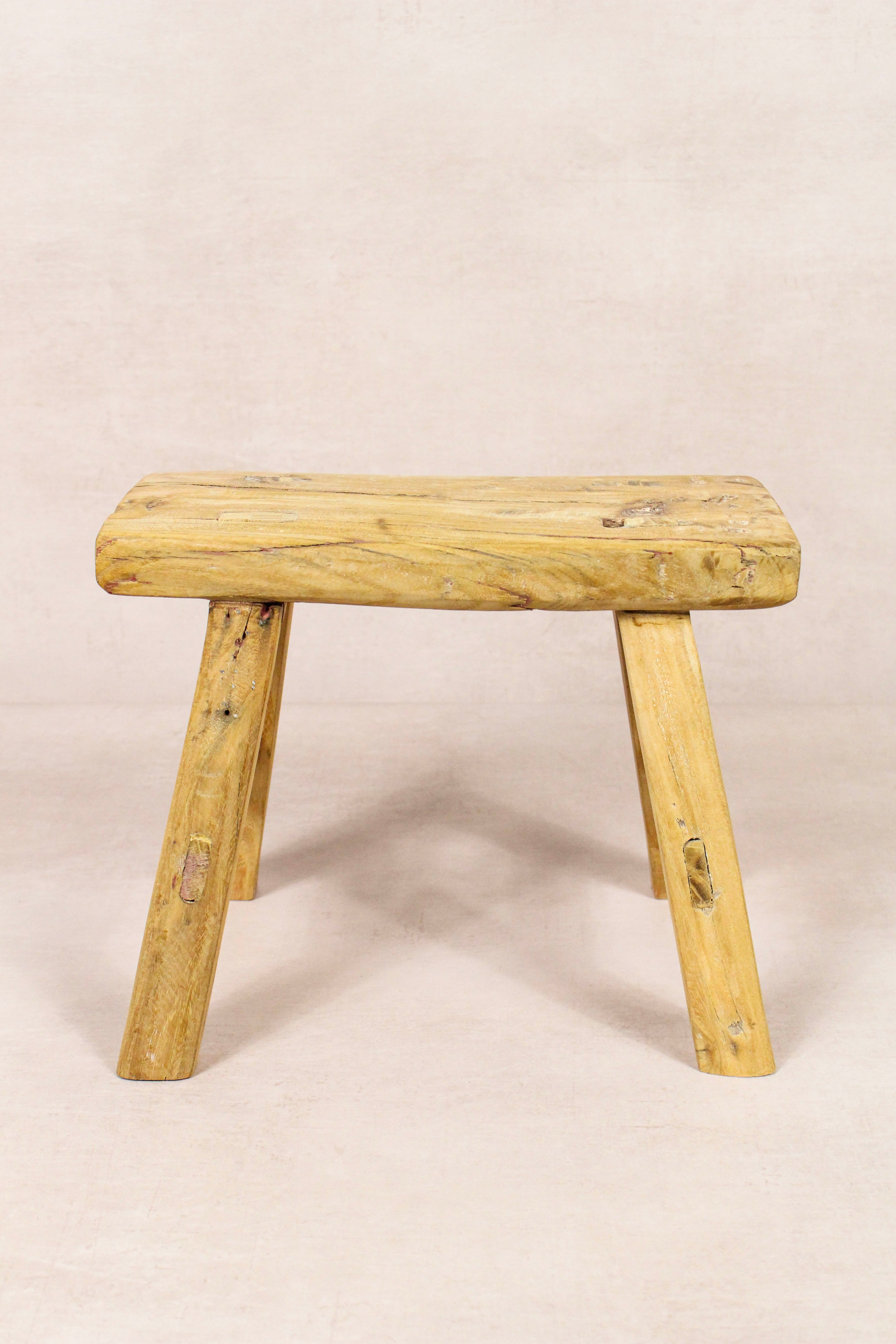 Vintage Rustic Stool - Elm wood - Small - 149