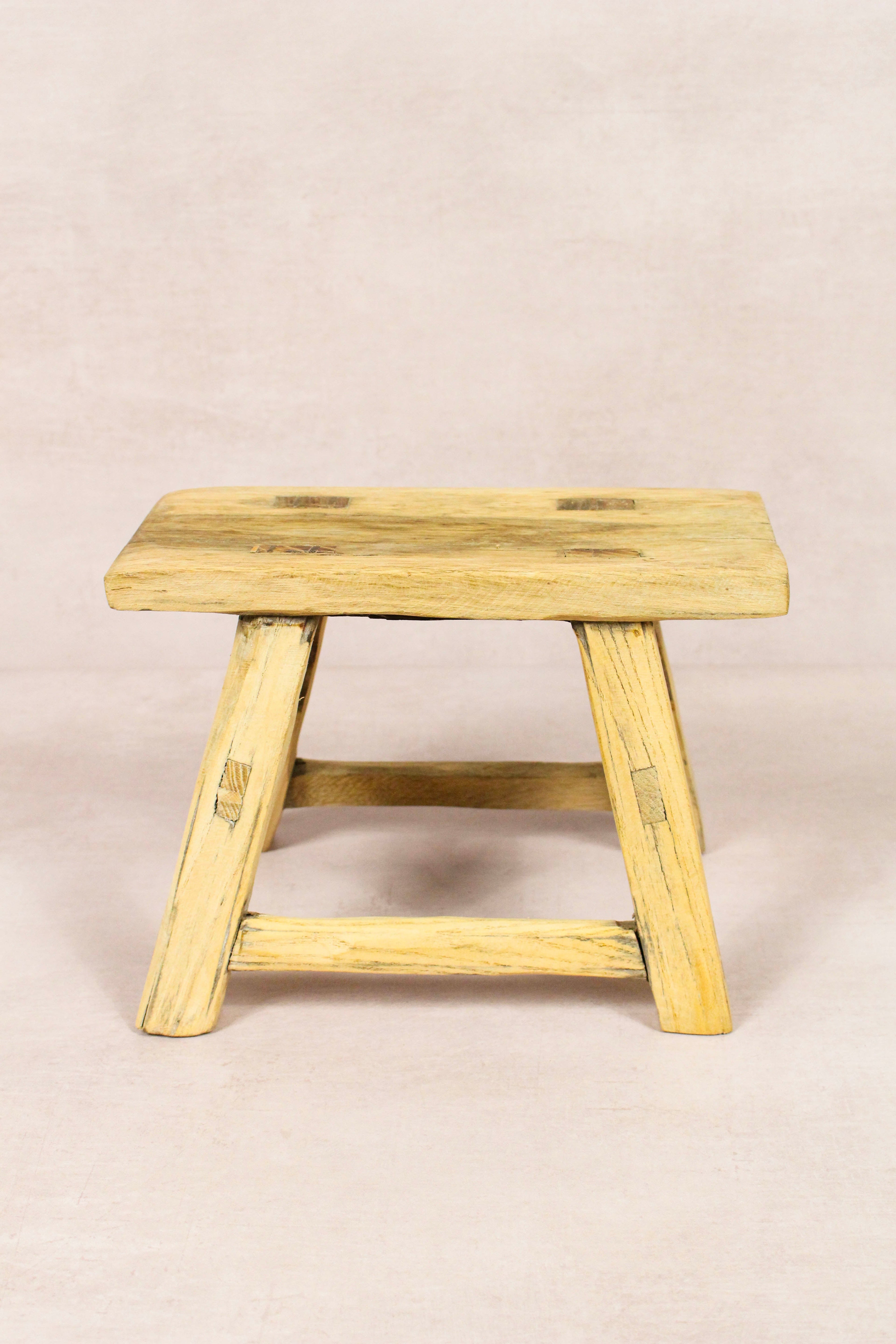 Vintage Rustic Stool - Elm wood - Small - 151