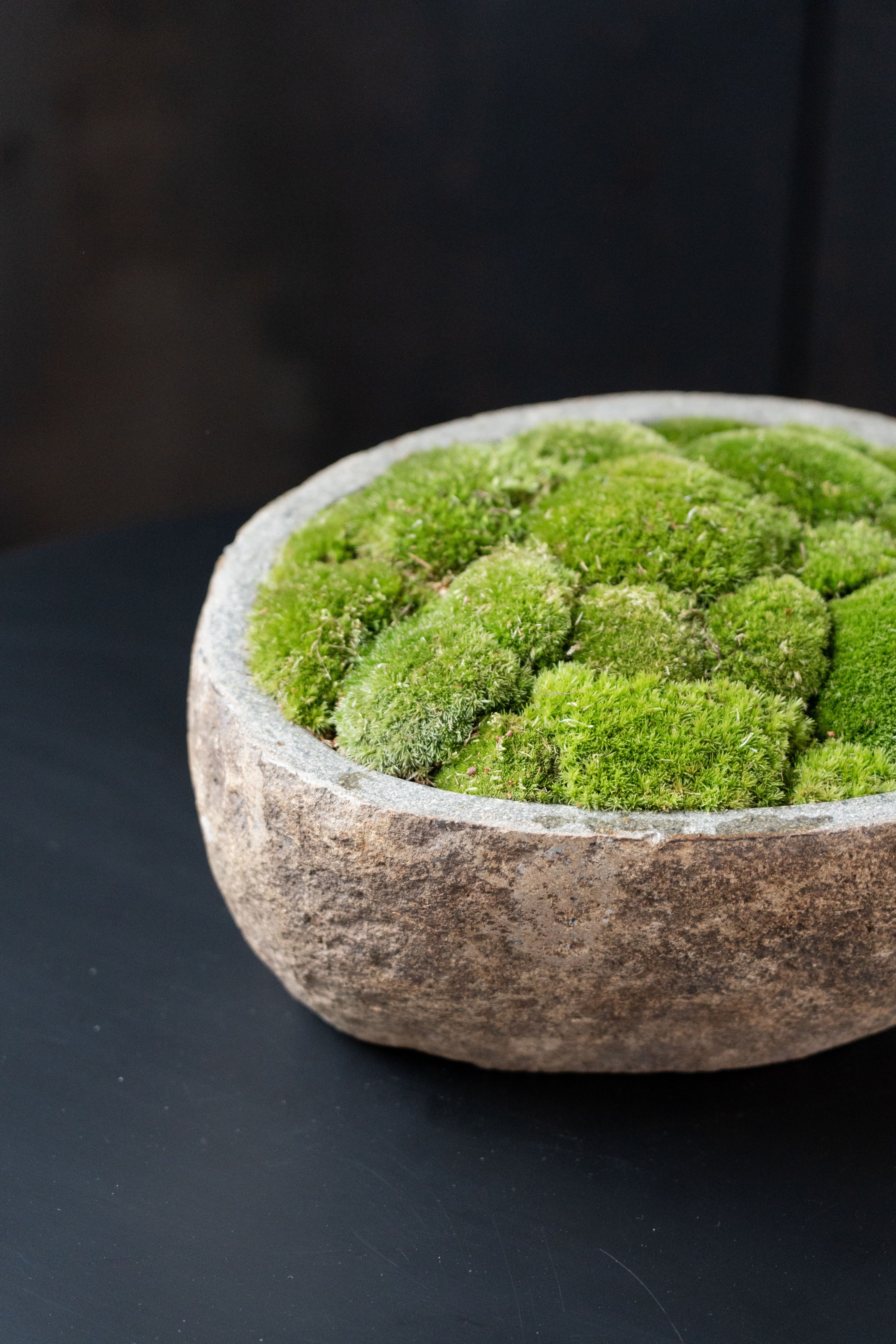 Indo Stone Moss Bowl