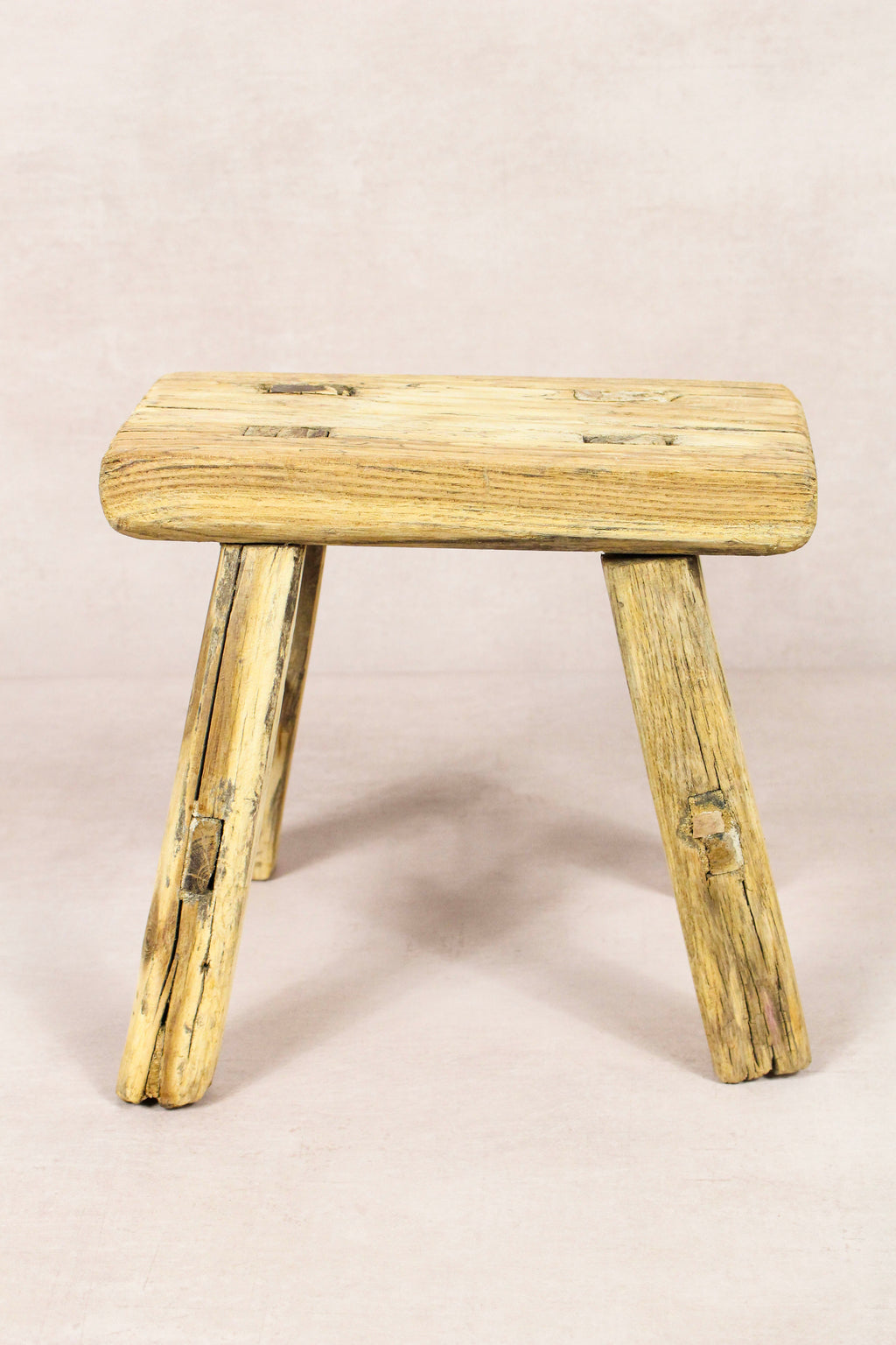 Vintage Rustic Stool - Elm wood - Small - 154