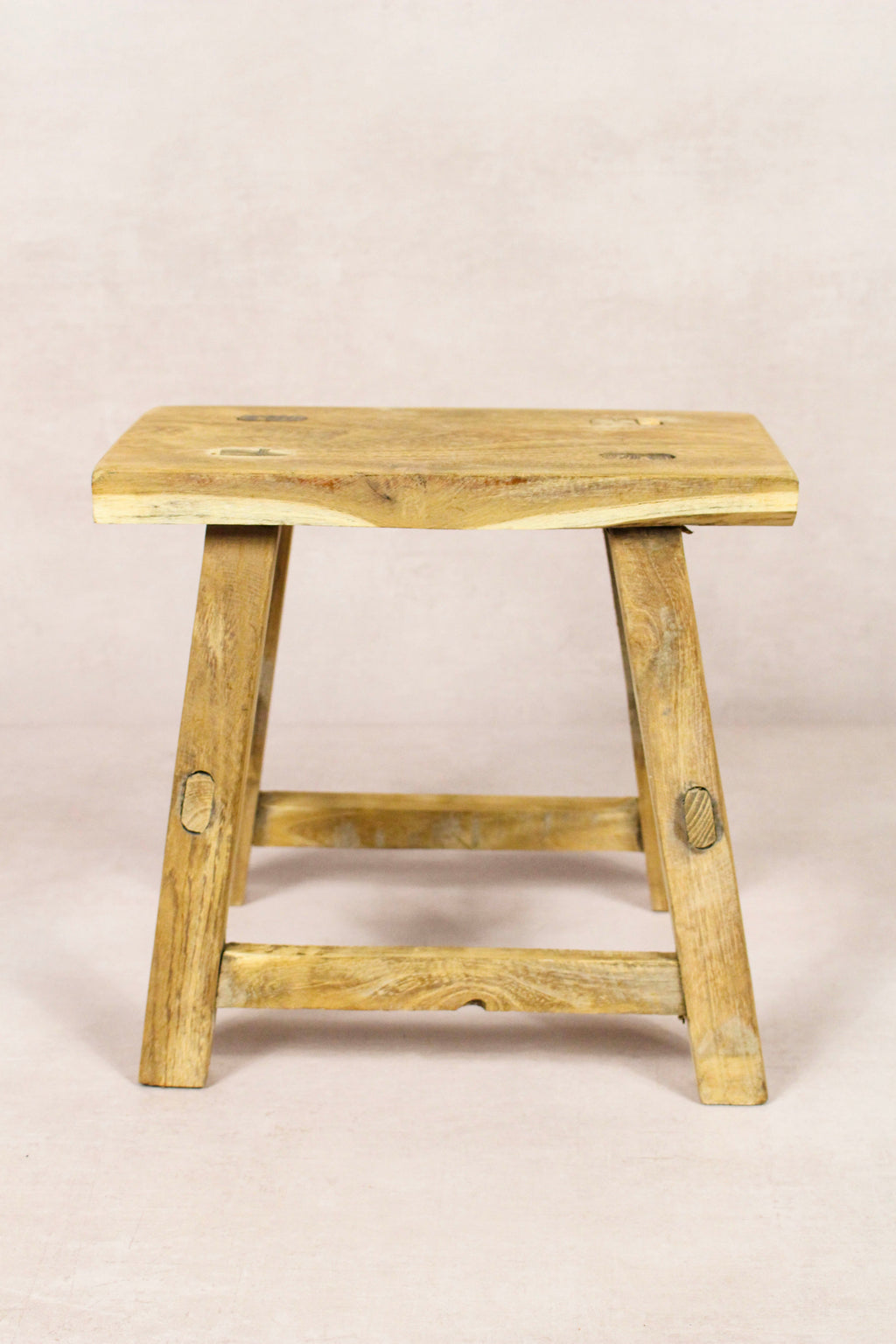 Vintage Rustic Stool - Elm wood - Small - 155