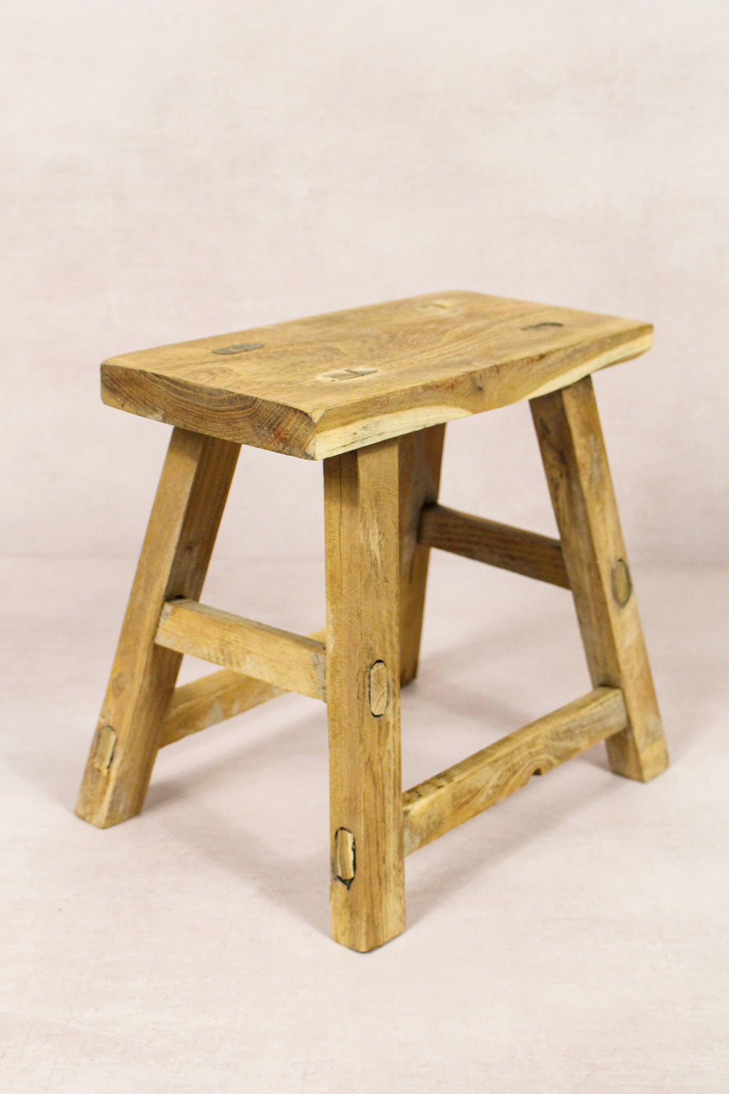 Vintage Rustic Stool - Elm wood - Small - 155