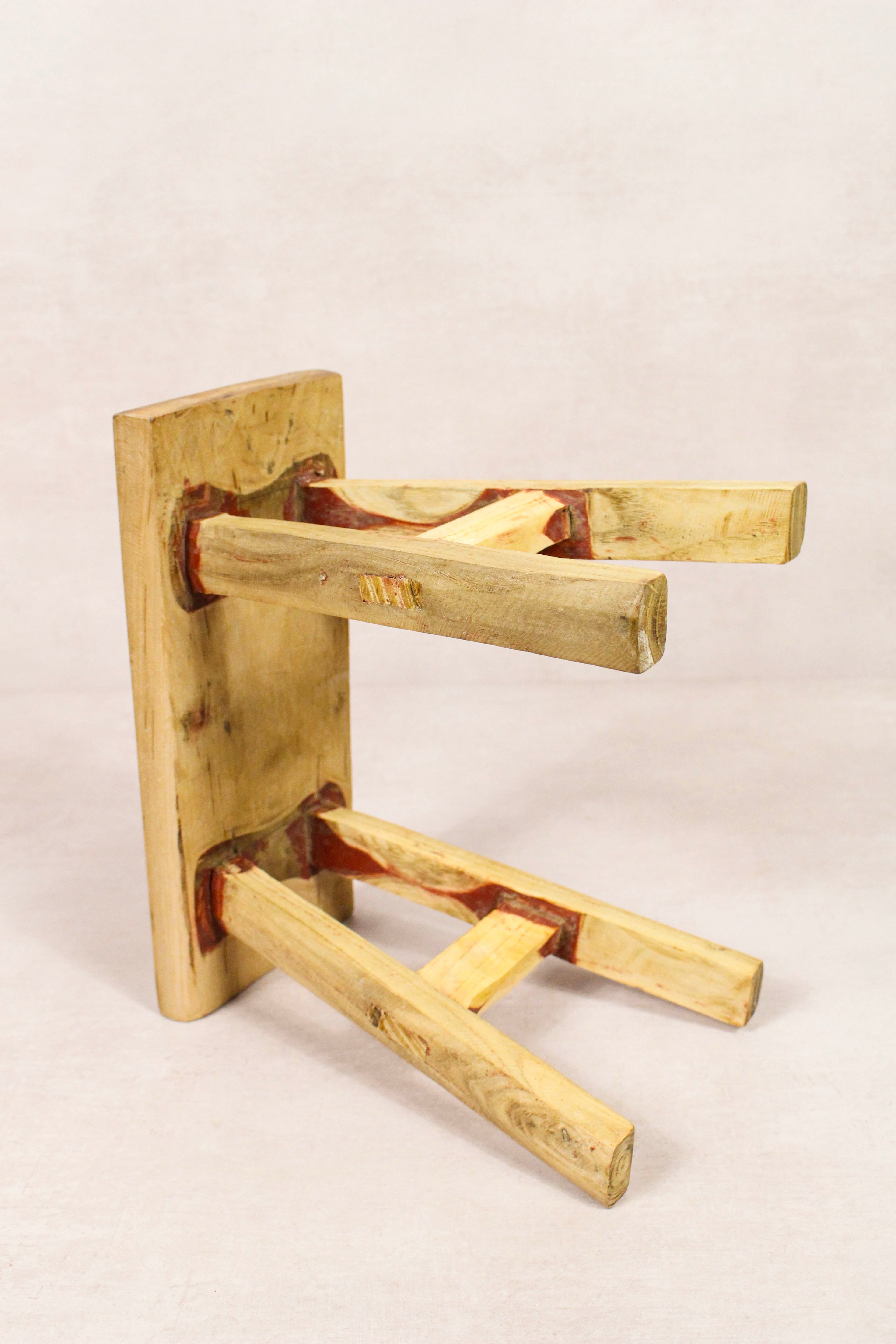 Vintage Rustic Stool - Elm wood - Small - 156