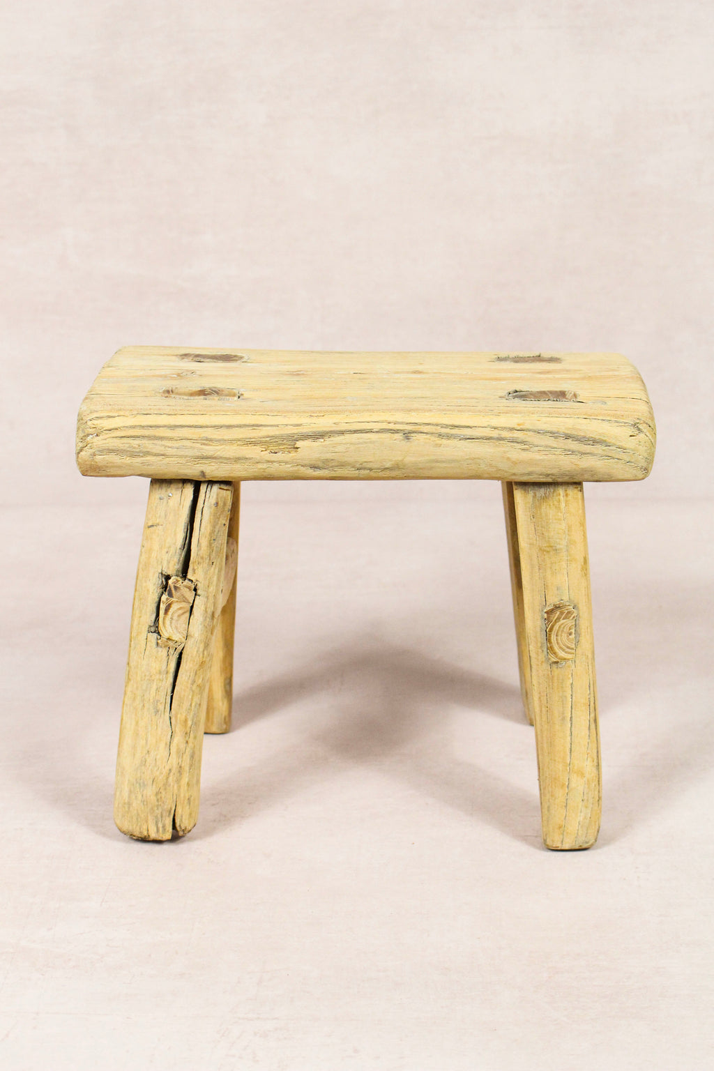 Vintage Rustic Stool - Elm wood - Small - 158