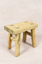 Vintage Rustic Stool - Elm wood - Small - 158