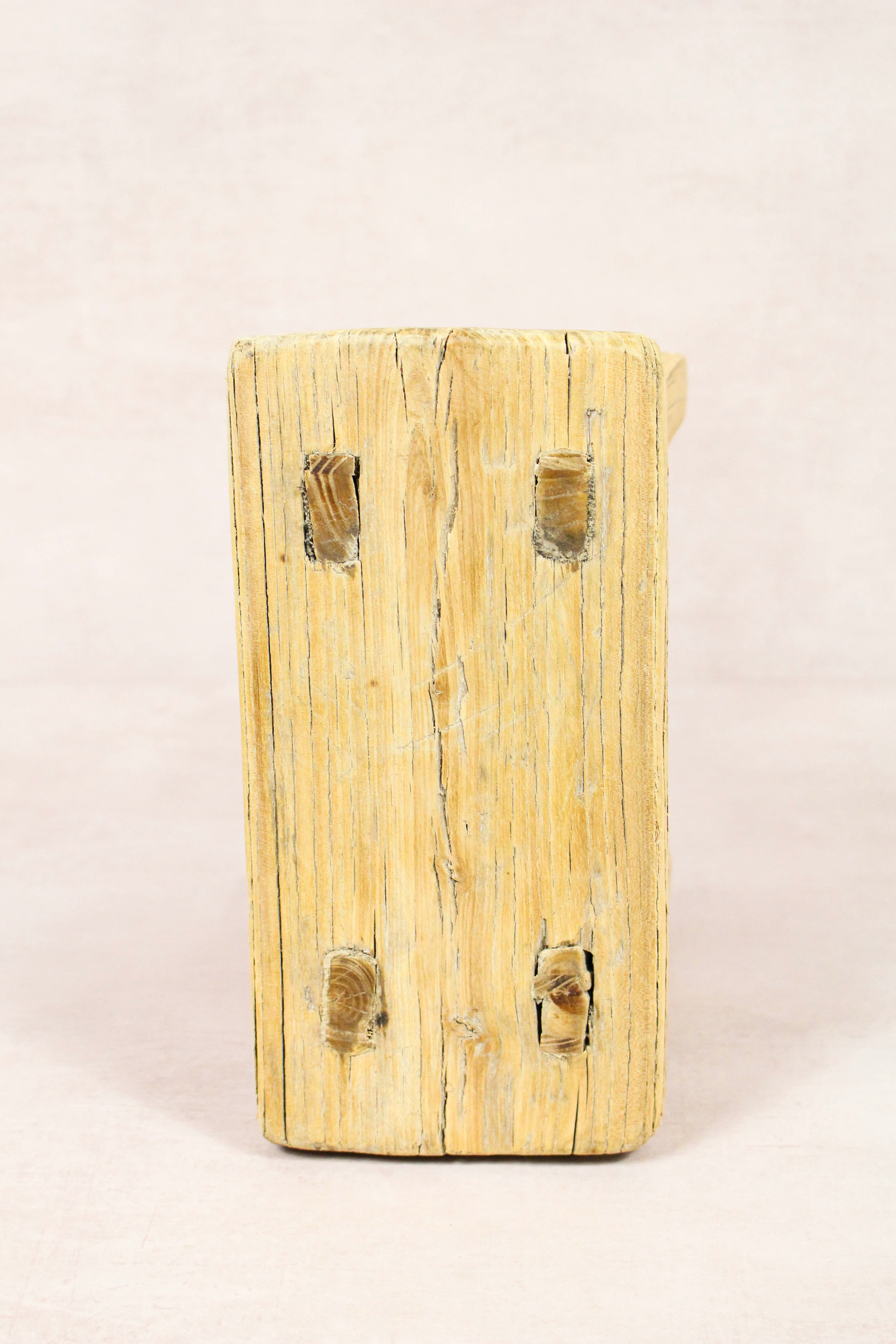 Vintage Rustic Stool - Elm wood - Small - 158