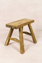 Vintage Rustic Stool - Elm wood - Small - 159