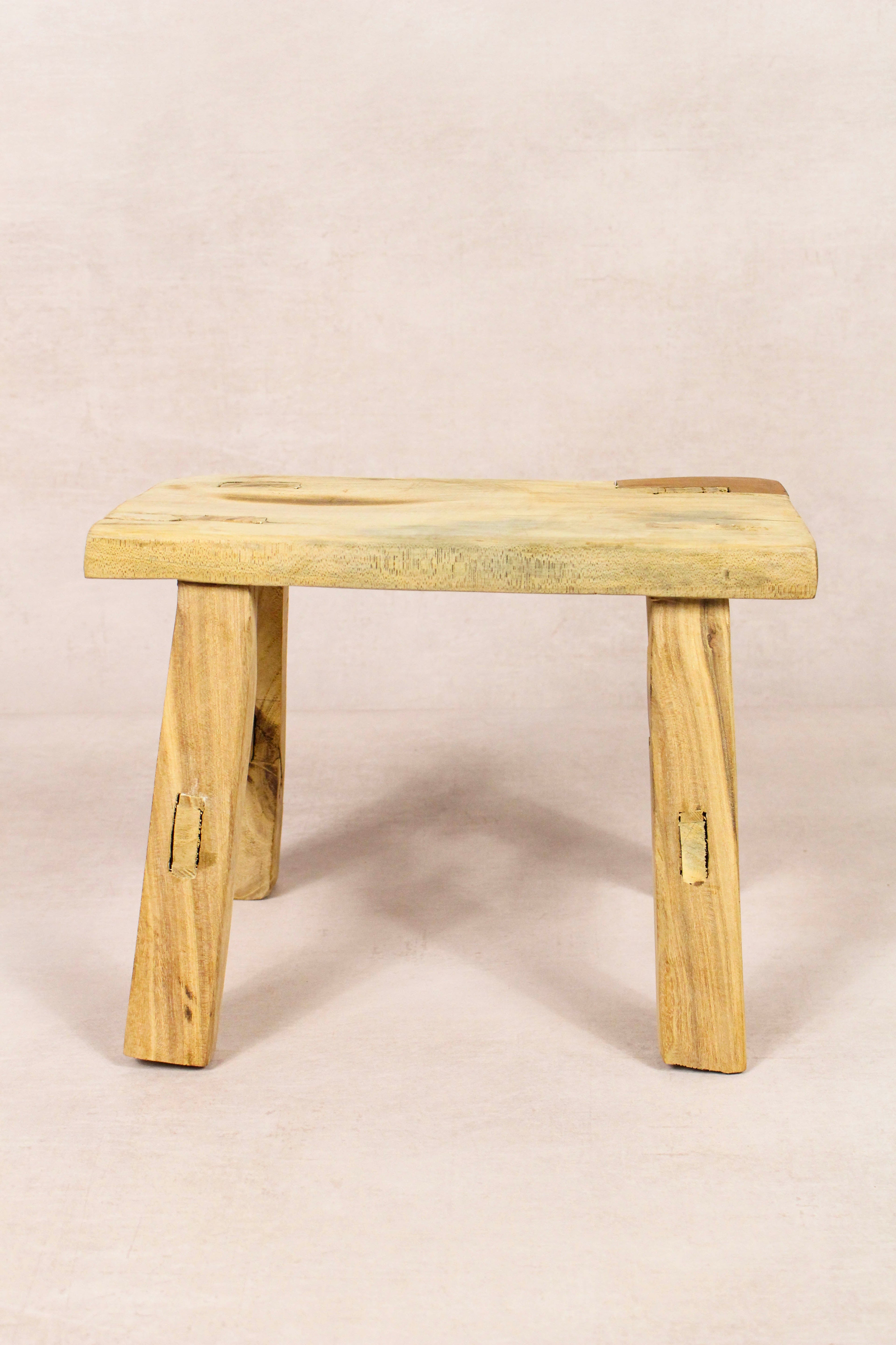 Vintage Rustic Stool - Elm wood - Small - 160