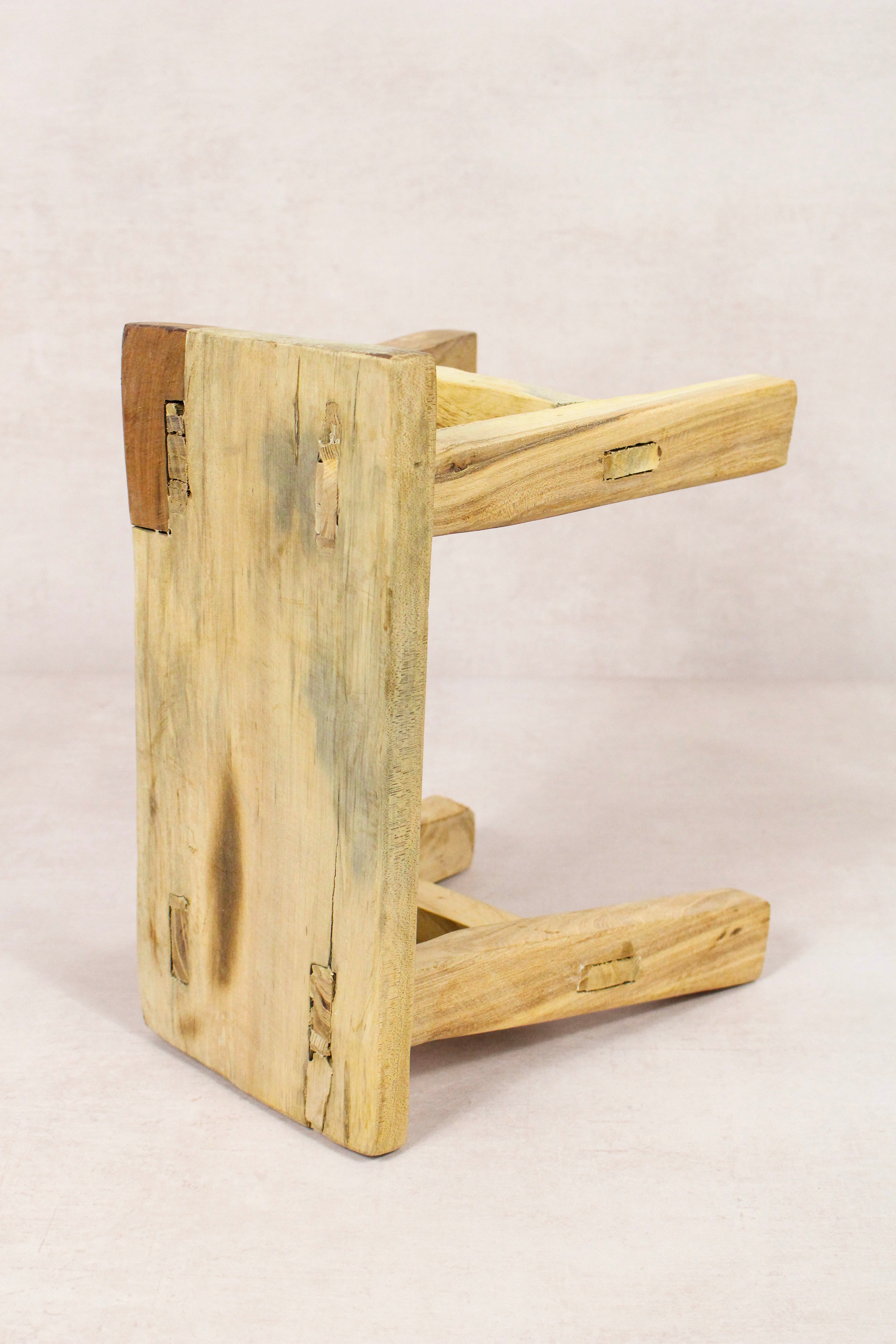Vintage Rustic Stool - Elm wood - Small - 160