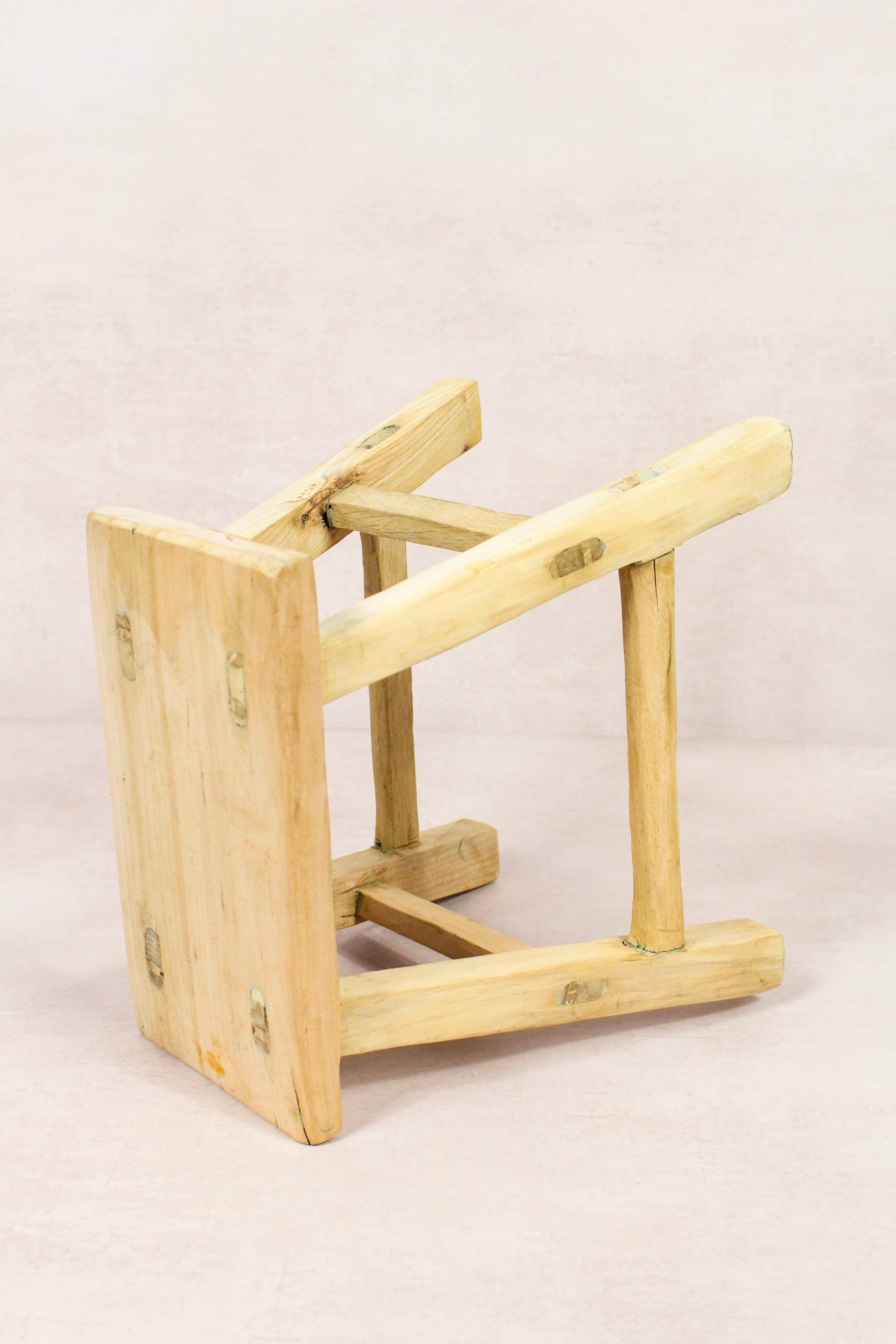 Vintage Rustic Stool - Elm wood - Small - 163
