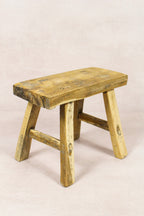 Vintage Rustic Stool - Elm wood - Small - 166