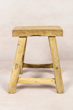 Vintage Rustic Stool - Elm wood - Small - 167