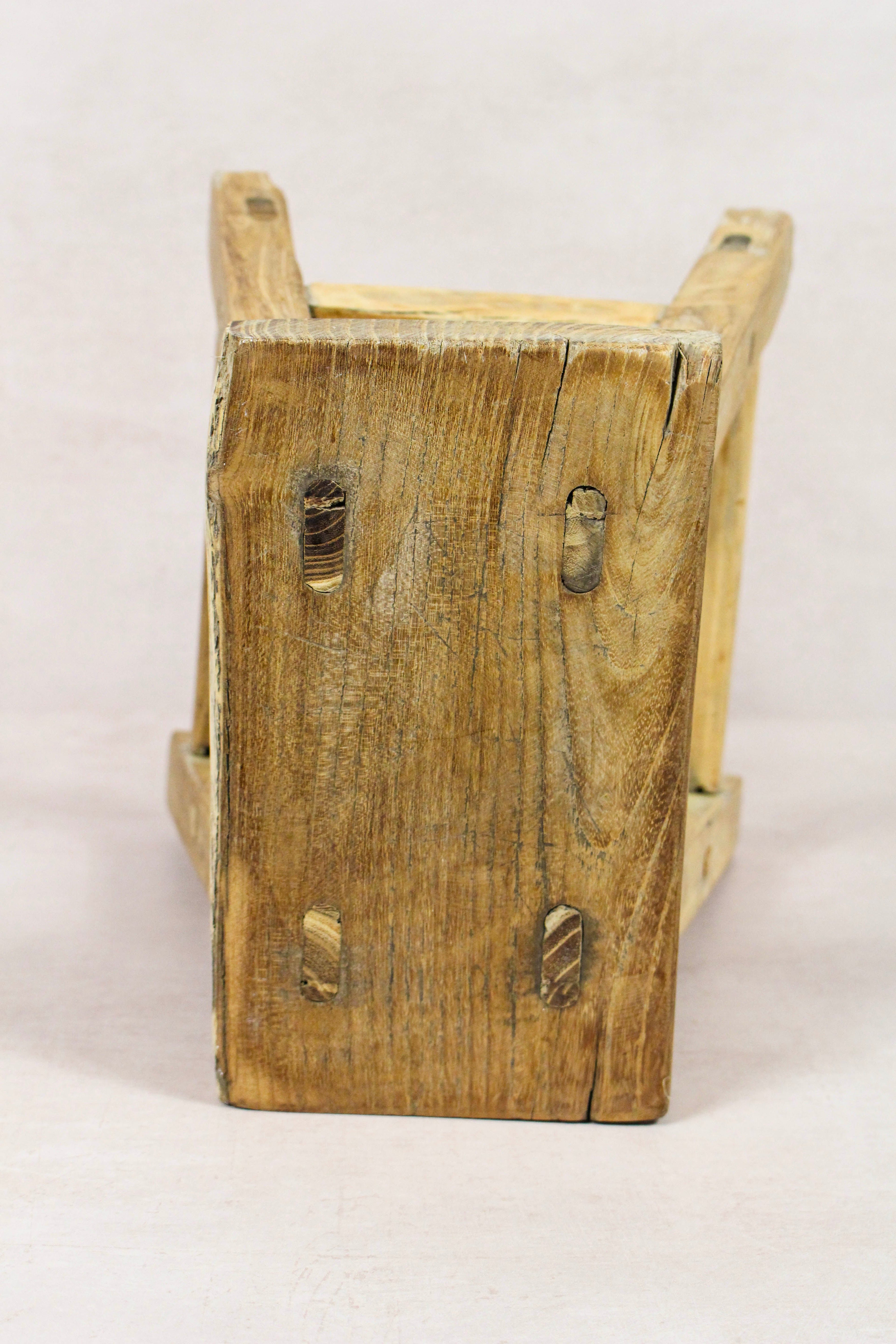 Vintage Rustic Stool - Elm wood - Small - 167