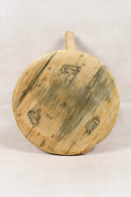 Vintage Rustic Round Stool - Elm wood - 172