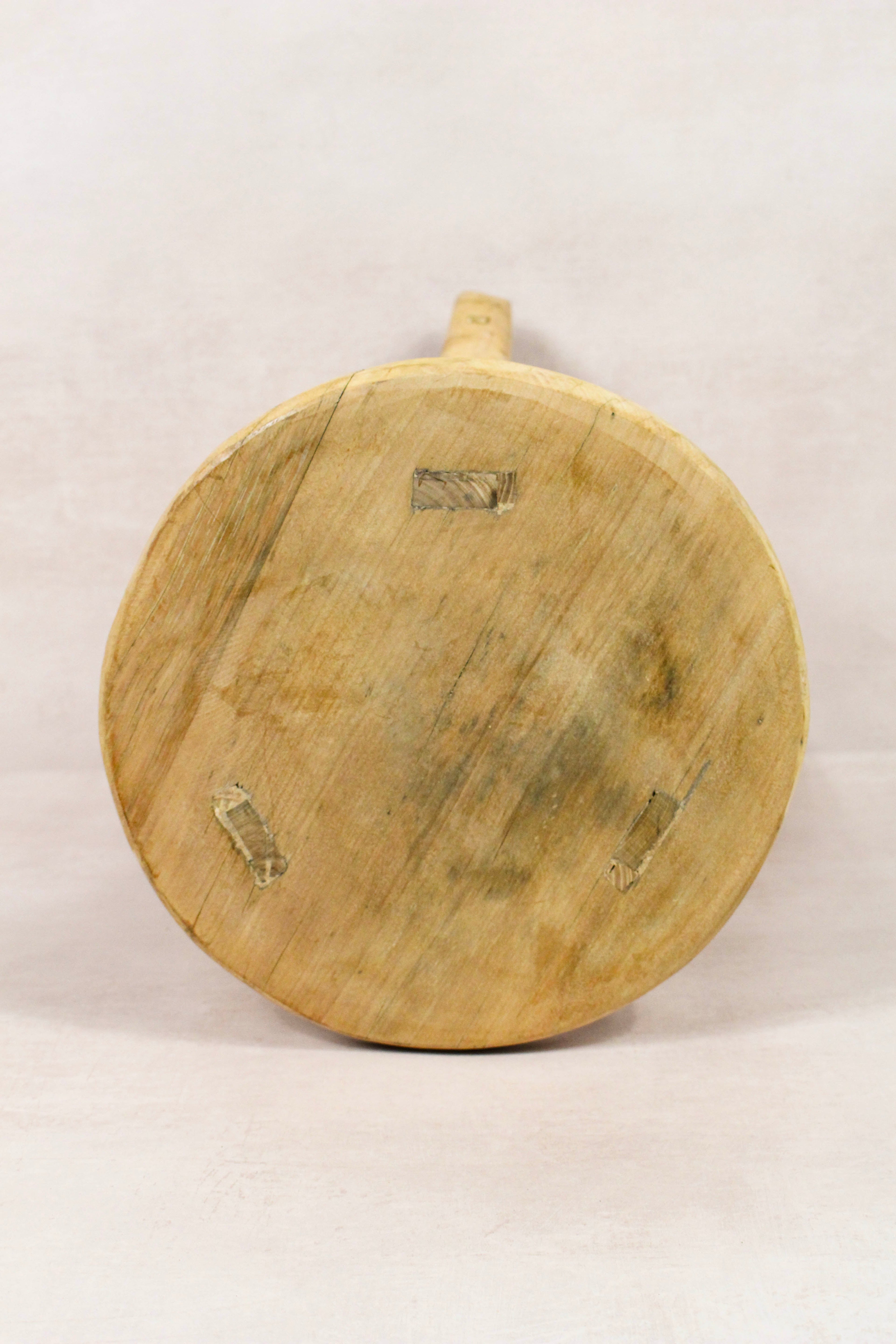 Vintage Rustic Round Stool - Elm wood - 175