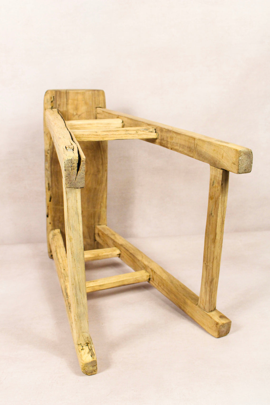 Vintage Rustic Stool - Elm wood - 177