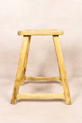 Vintage Rustic Stool - Elm wood - 178