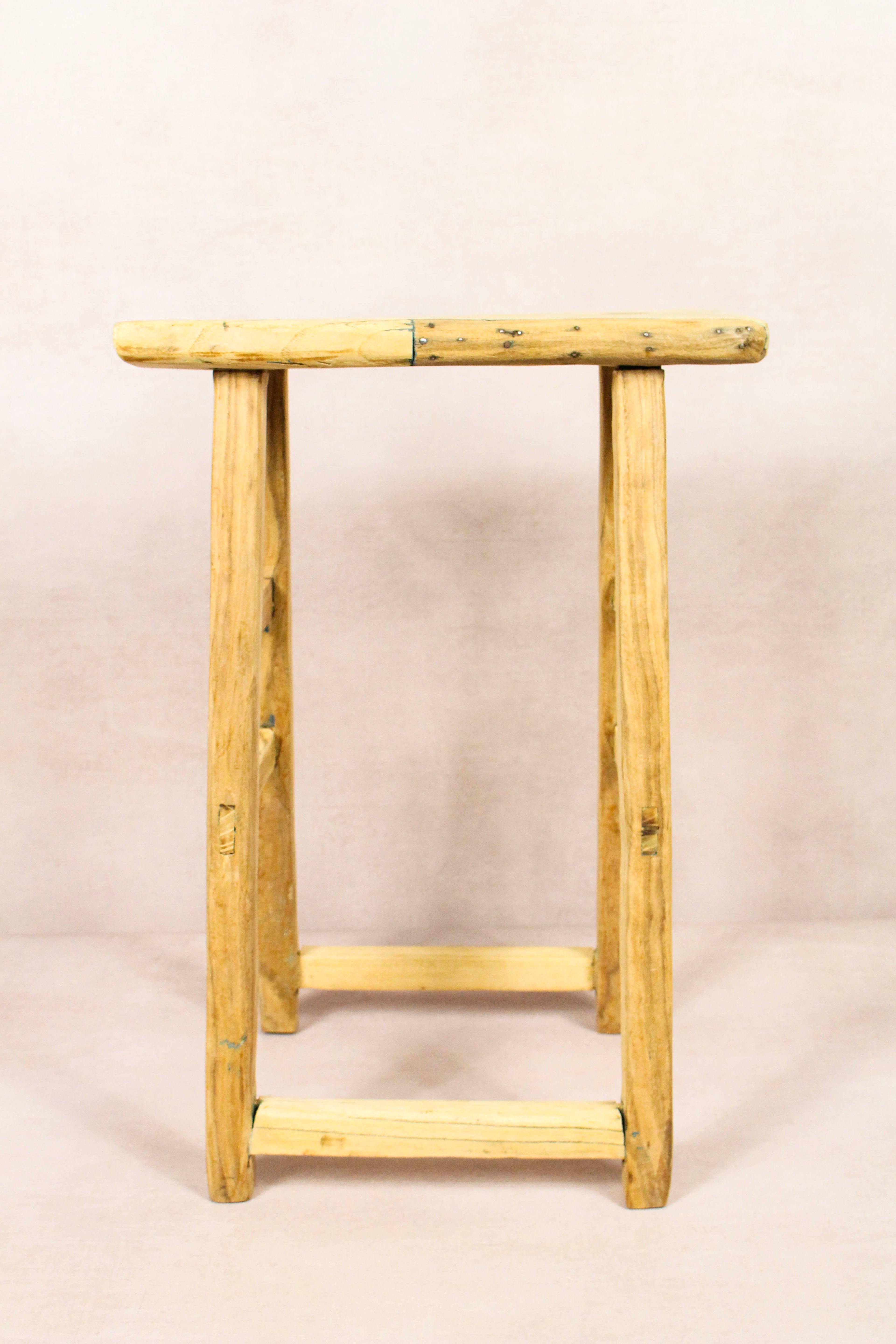 Vintage Rustic Stool - Elm wood - 179