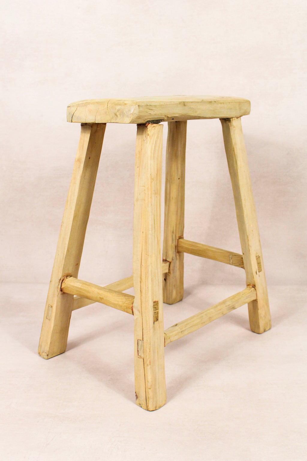 Vintage Rustic Stool - Elm wood - 180