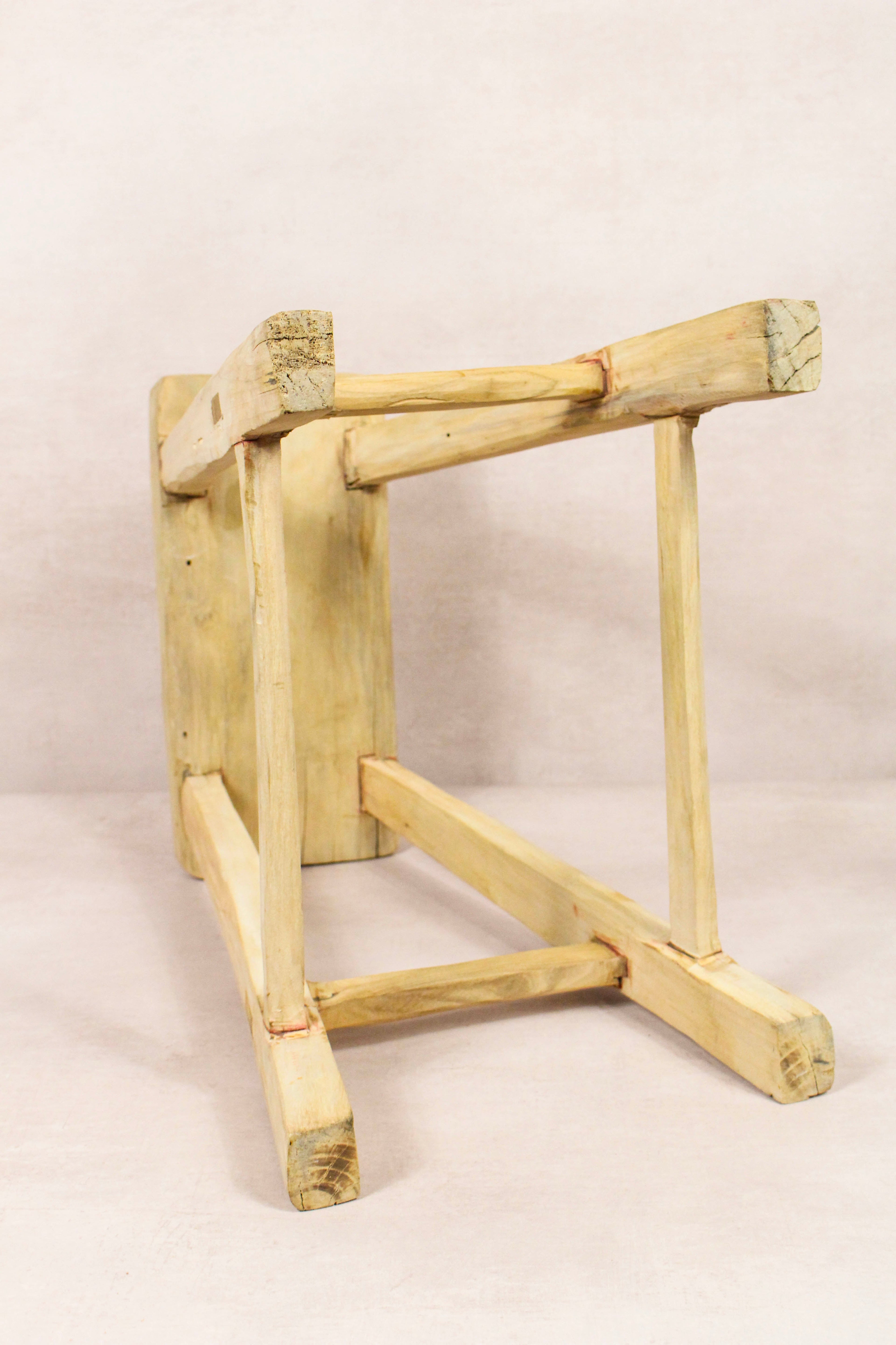 Vintage Rustic Stool - Elm wood - 180