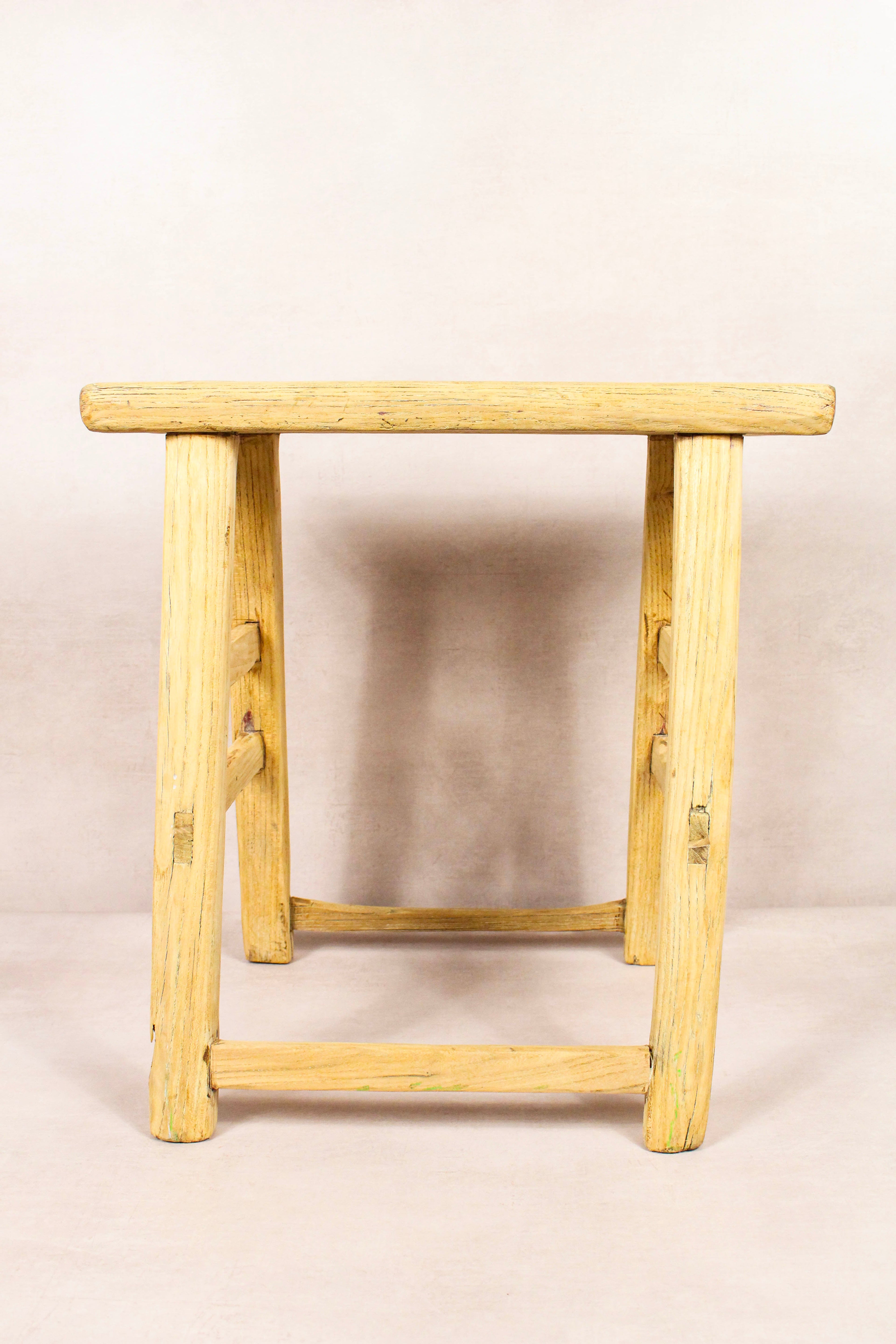 Vintage Rustic Stool - Elm wood - 181