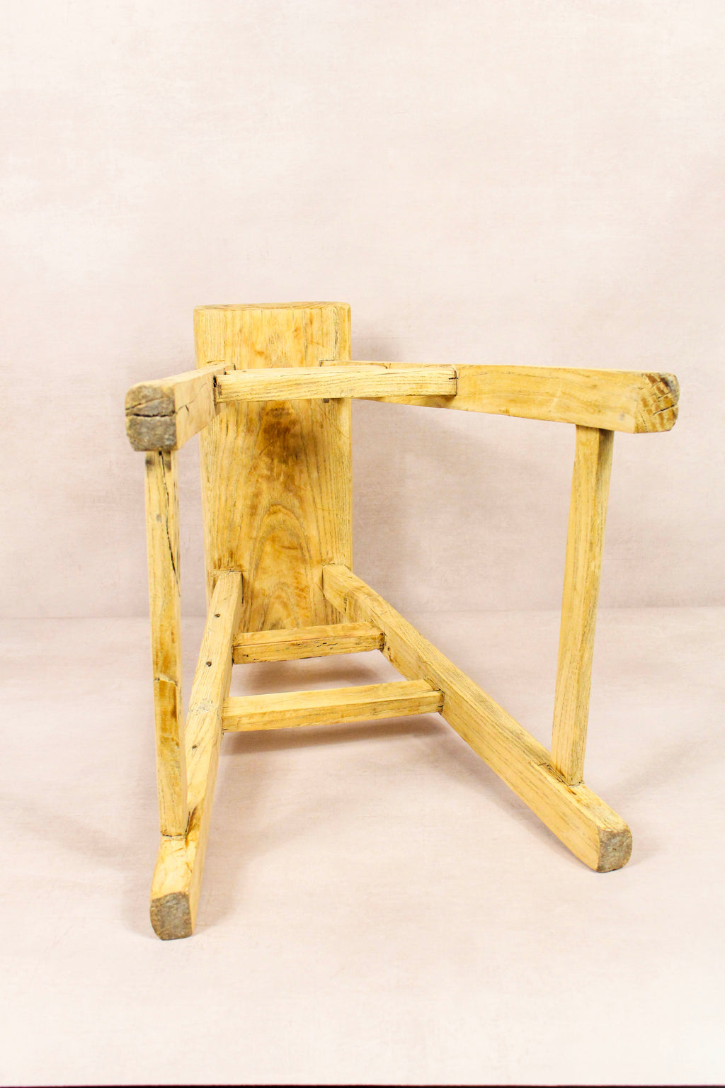 Vintage Rustic Stool - Elm wood - 182