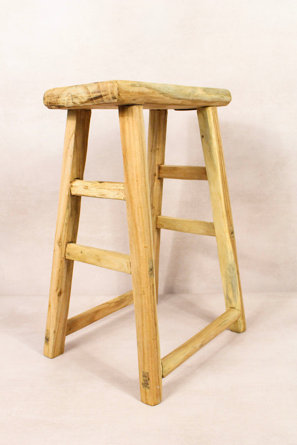 Vintage Rustic Stool - Elm wood - 184