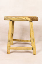 Vintage Rustic Stool - Elm wood - 186