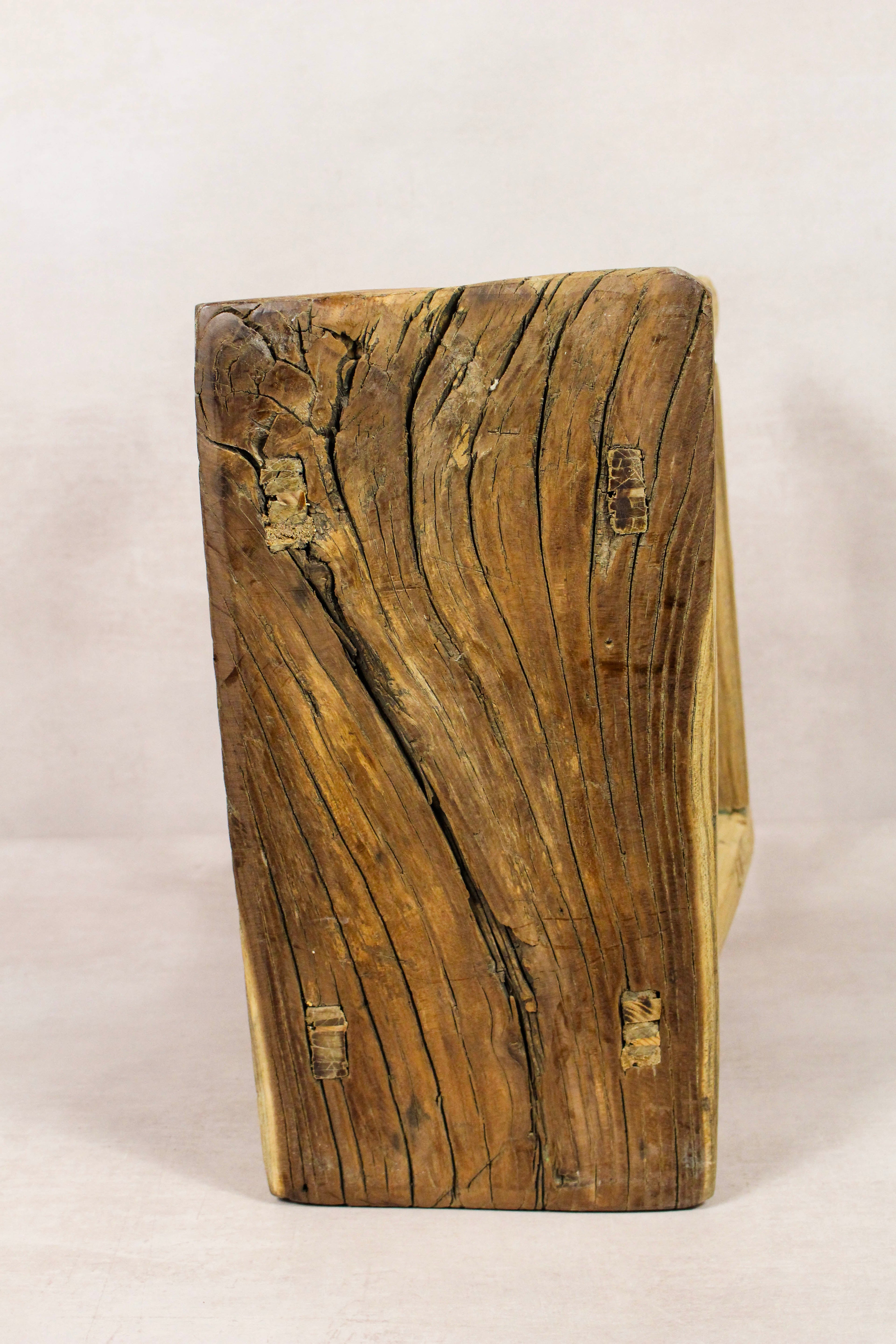 Vintage Rustic Stool - Elm wood - 186