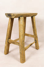 Vintage Rustic Stool - Elm wood - 187
