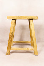 Vintage Rustic Stool - Elm wood - 189