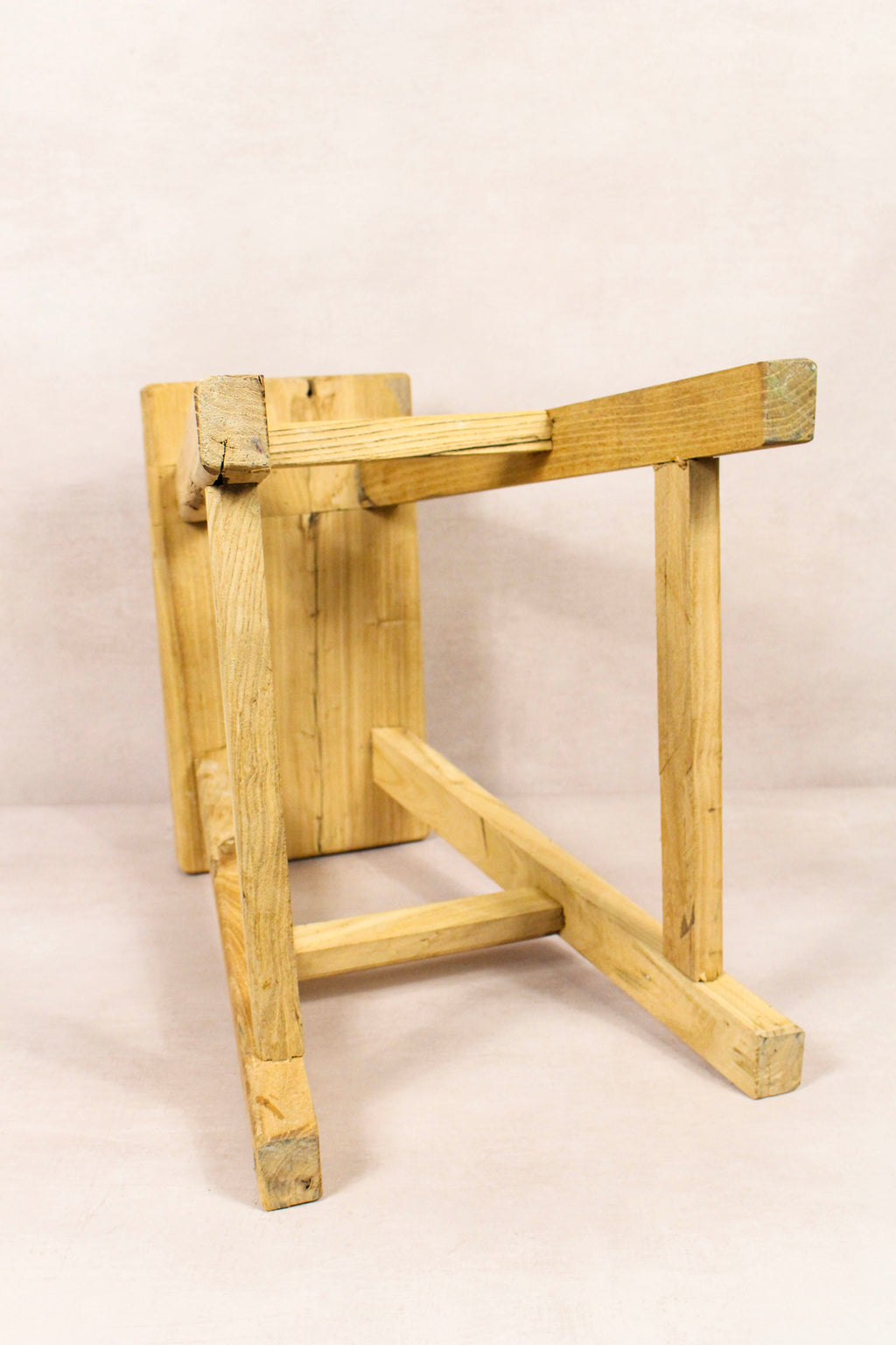 Vintage Rustic Stool - Elm wood - 189