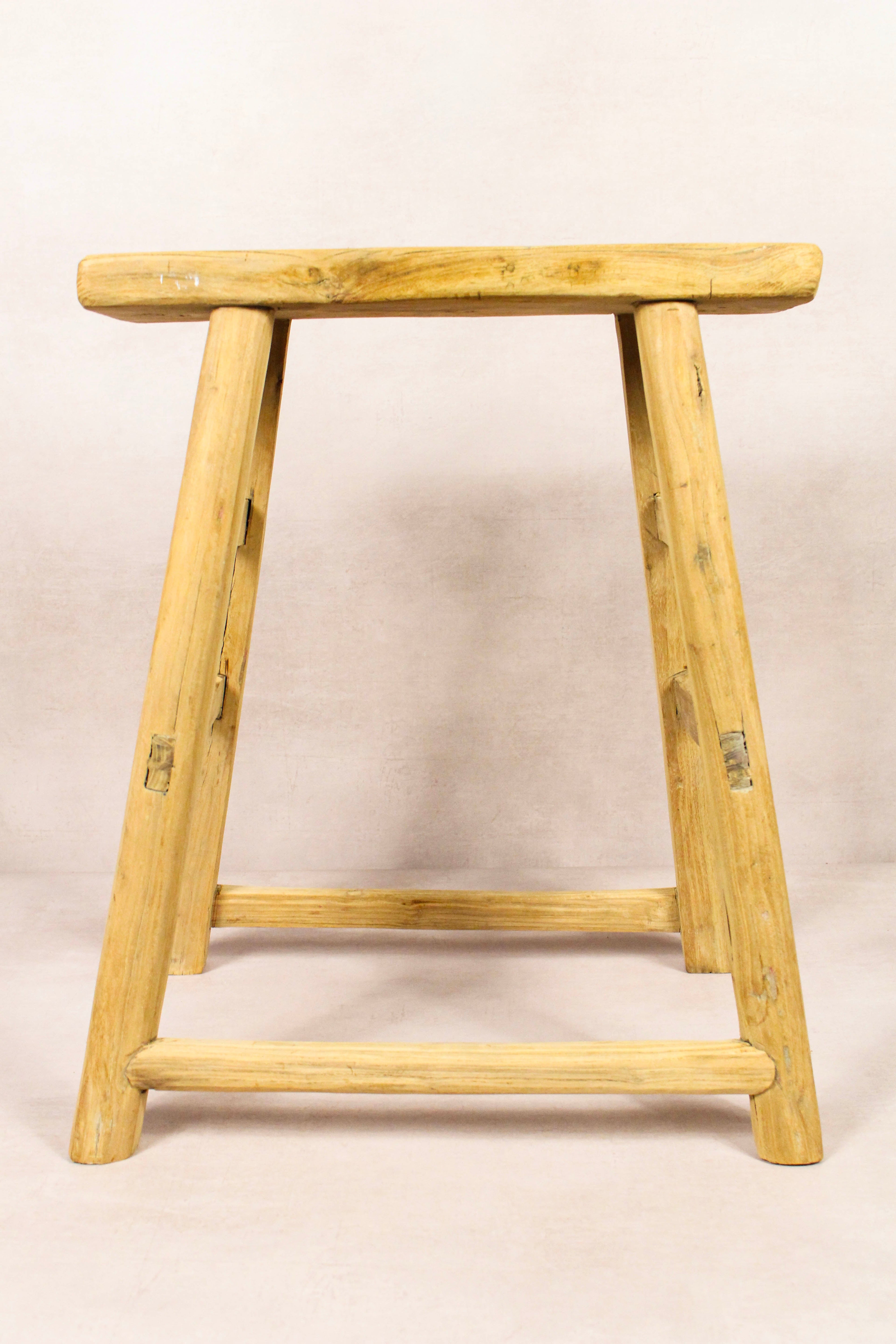 Vintage Rustic Stool - Elm wood - 191