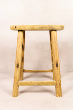 Vintage Rustic Stool - Elm wood - 192