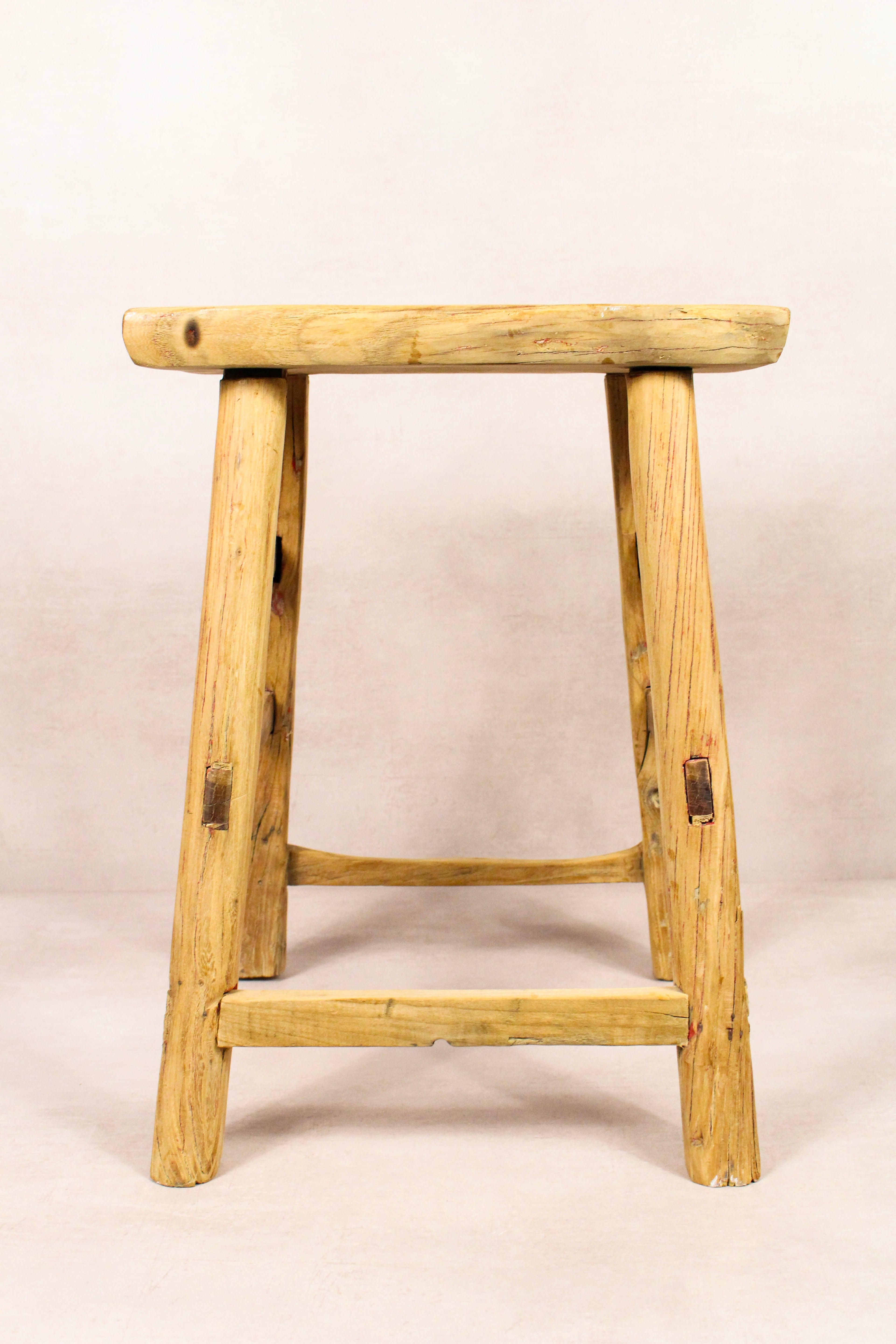 Vintage Rustic Stool - Elm wood - 192