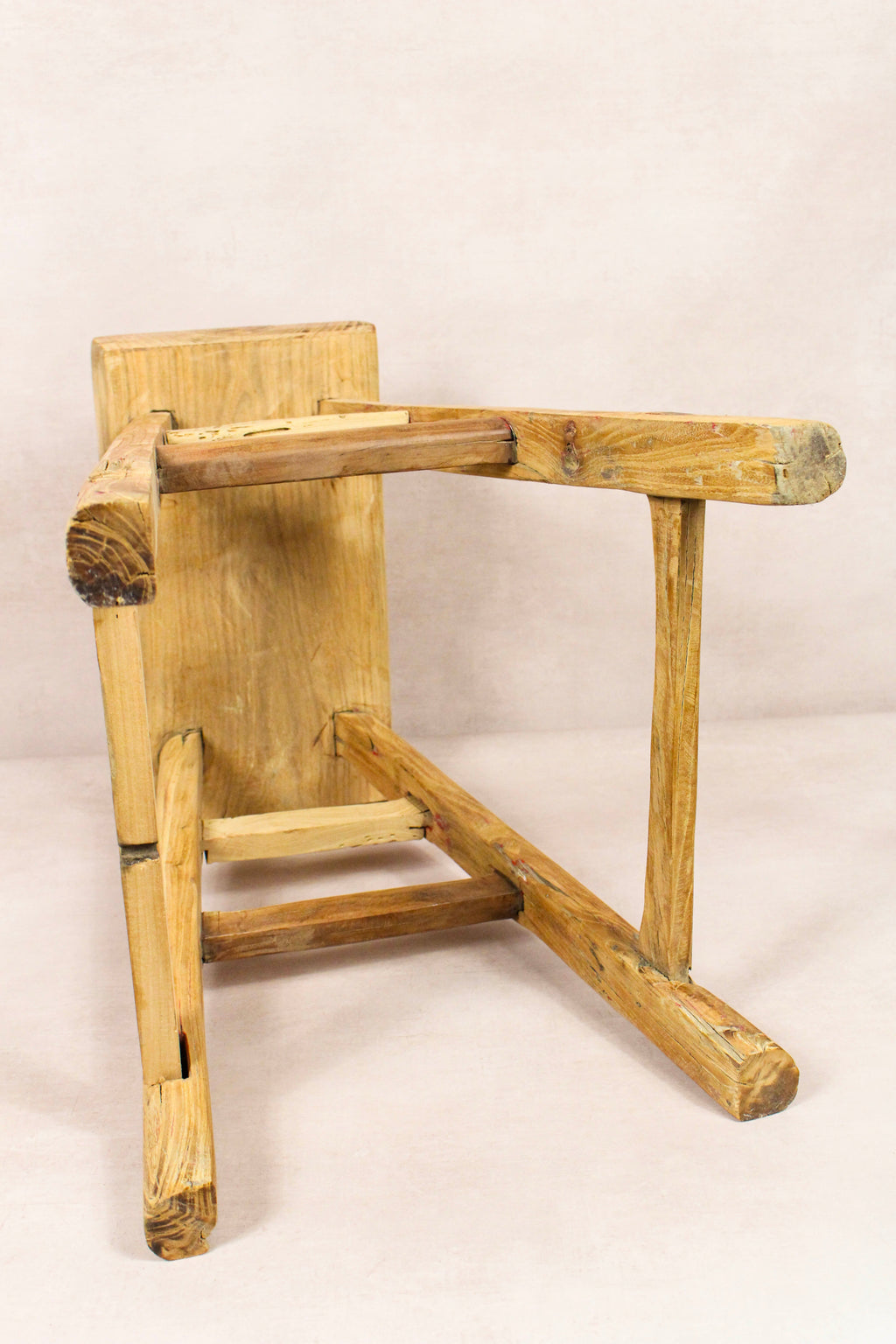 Vintage Rustic Stool - Elm wood - 192