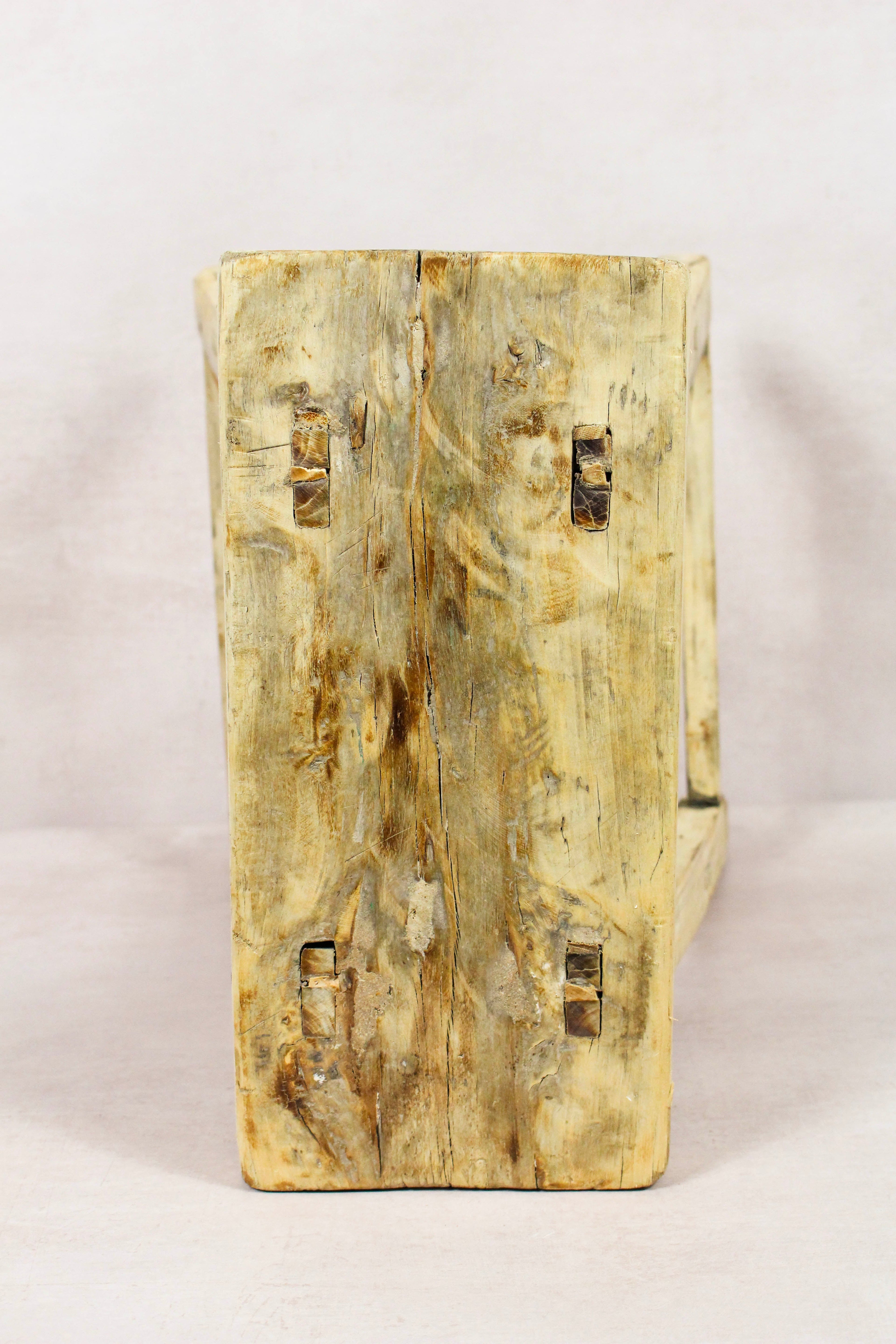 Vintage Rustic Stool - Elm wood - 193