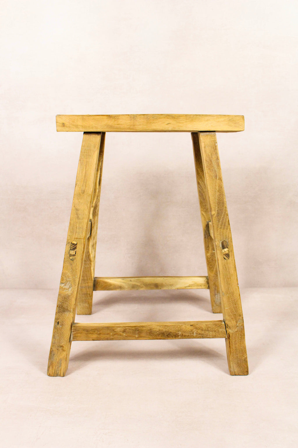 Vintage Rustic Stool - Elm wood - 196