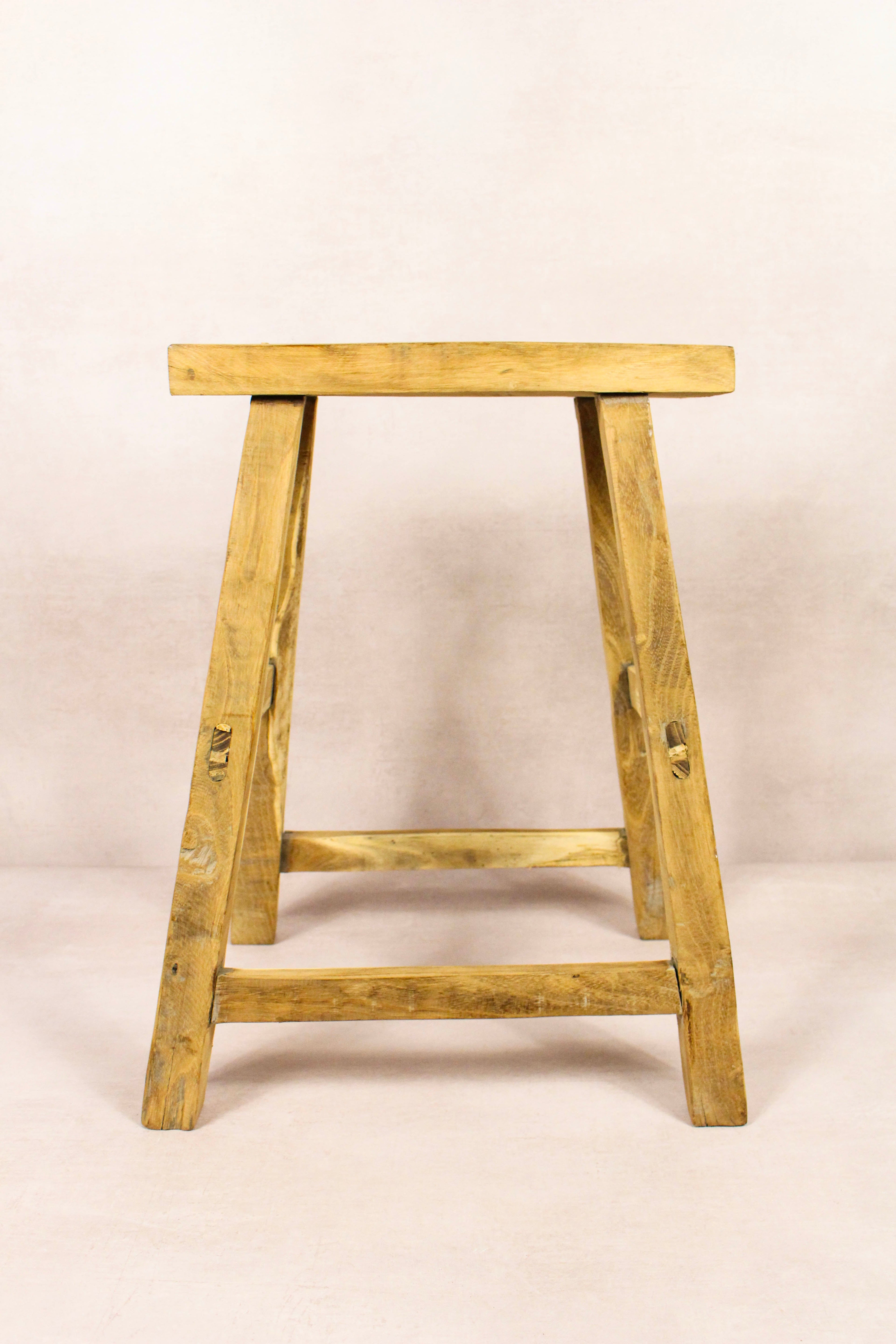 Vintage Rustic Stool - Elm wood - 196